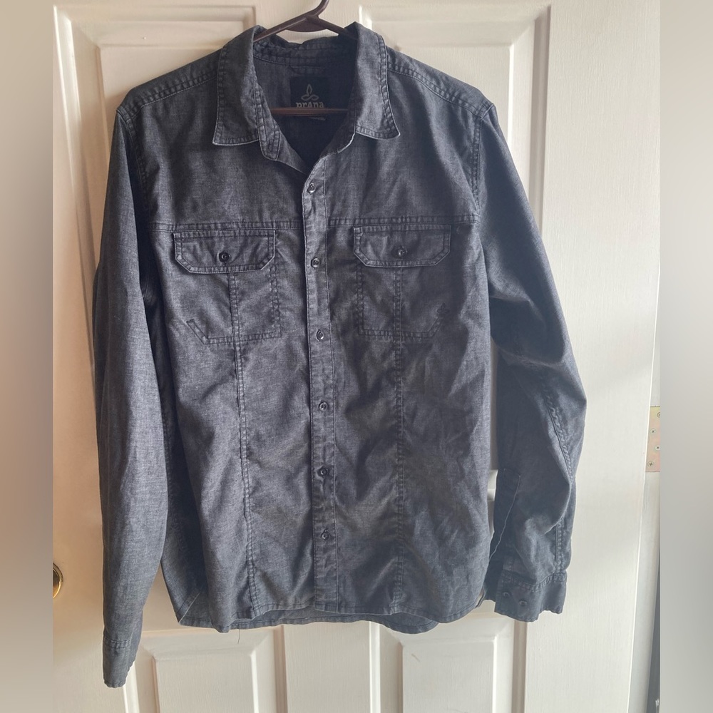 Prana Button Down Men's Medium - image 1